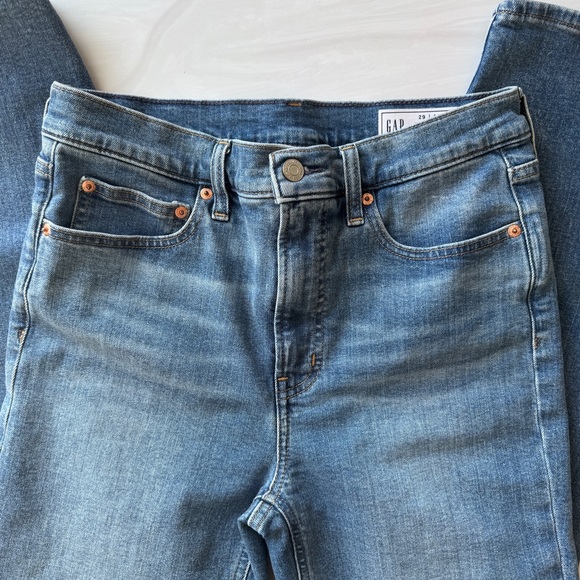 GAP Women's High Rise Vintage Slim Jeans Medium Indigo 29 Long - Picture 7 of 12